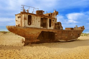 Aral Sea Ship Cemetery Central Asia Rally